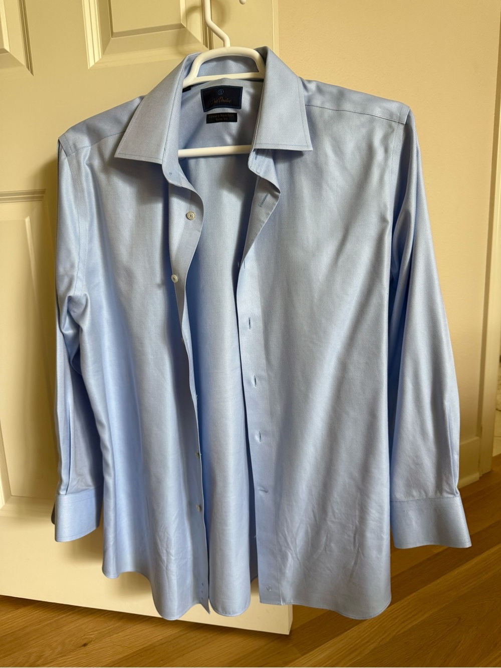 David Donahue Sky Blue Dress Shirt - Classic Spread Collar